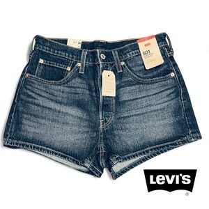 Levi's 501 Women's Blue Denim Shorts, NEW